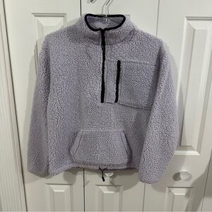 No Boundaries Sherpa Half Zip Sweater